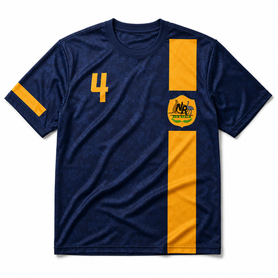 Down Under Football Jersey front flatlay