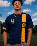 Male model wearing Realm Down Under Football Jersey front view