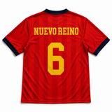 Roja Football Jersey back flatlay on white background